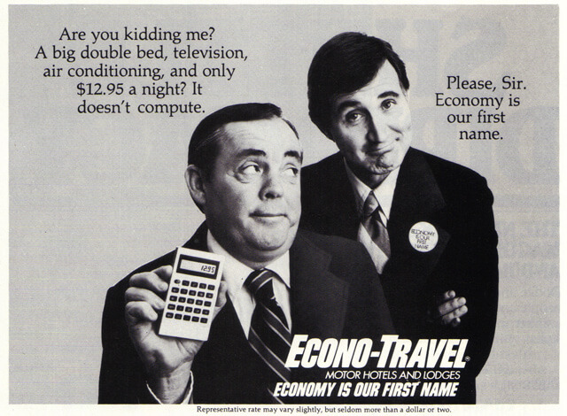 تبلیغ یک هتل در مجله نشنال جئوگرافیک سال 1987