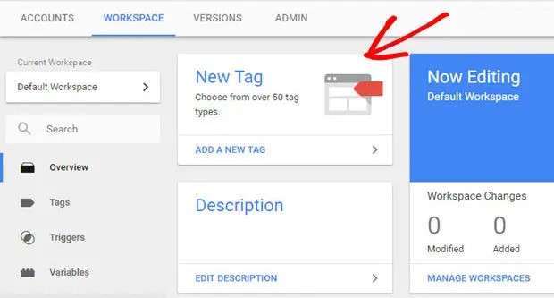 ساخت تگ جدید در گوگل تگ منیجر 4