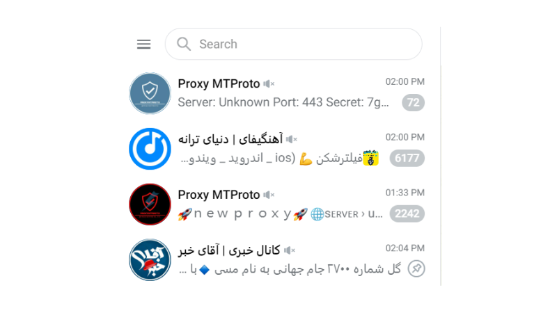 تبلیغات پروکسی تلگرام