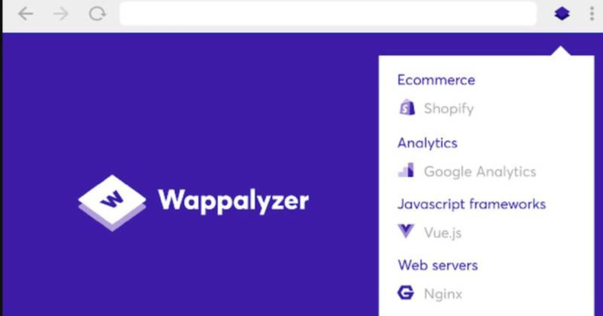 افزونه Wappalyzer