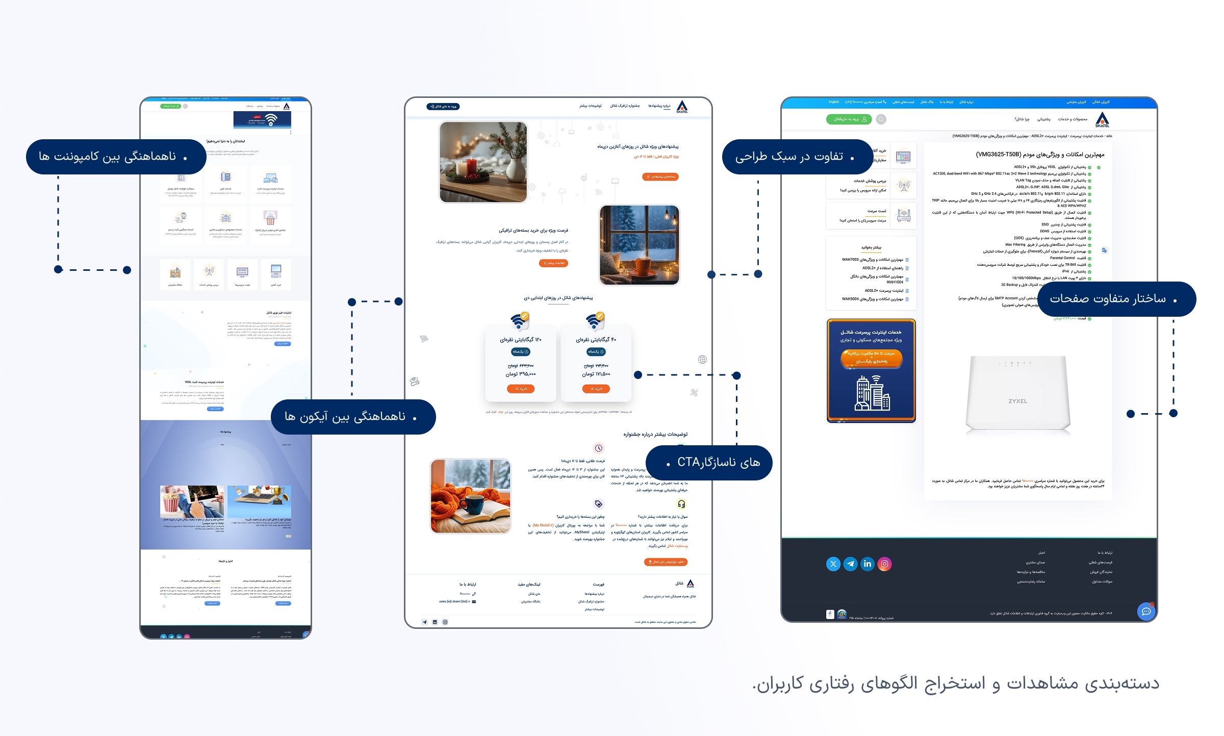 دیزاین سیستم و طراحی وبسایت شاتل